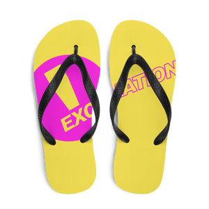 Unisex Flip-Flops - Exclamation Logo