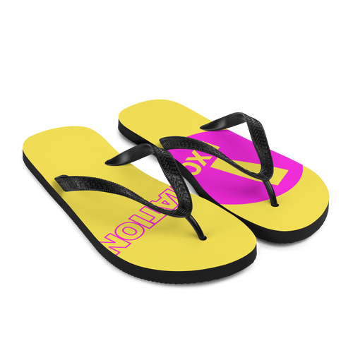 Unisex Flip-Flops - Exclamation Logo