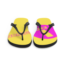 Load image into Gallery viewer, Unisex Flip-Flops - Exclamation Logo