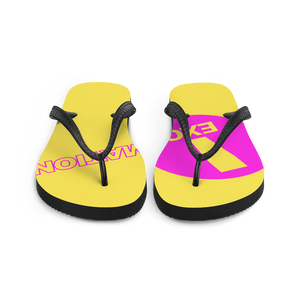 Unisex Flip-Flops - Exclamation Logo