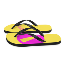 Load image into Gallery viewer, Unisex Flip-Flops - Exclamation Logo