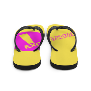 Unisex Flip-Flops - Exclamation Logo