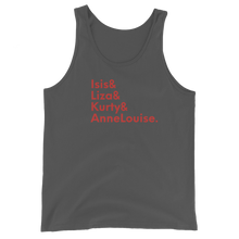 Load image into Gallery viewer, Unisex Tank Top - Isis, Liza, Kurty, AnneLouise.