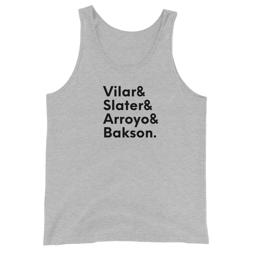 Unisex Tank Top - Vilar, Slater, Arroyo, Bakson.