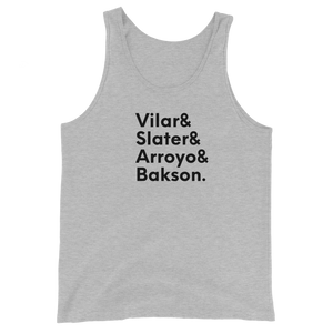 Unisex Tank Top - Vilar, Slater, Arroyo, Bakson.