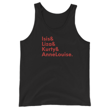 Load image into Gallery viewer, Unisex Tank Top - Isis, Liza, Kurty, AnneLouise.