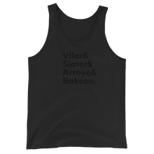 Load image into Gallery viewer, Unisex Tank Top - Vilar, Slater, Arroyo, Bakson.