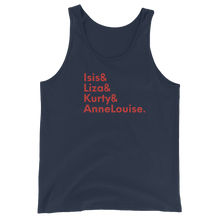 Load image into Gallery viewer, Unisex Tank Top - Isis, Liza, Kurty, AnneLouise.