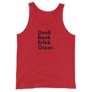 Unisex Tank Top - Dan, Ben, Erik, Oscar.