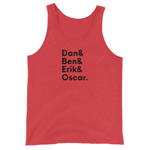 Unisex Tank Top - Dan, Ben, Erik, Oscar.