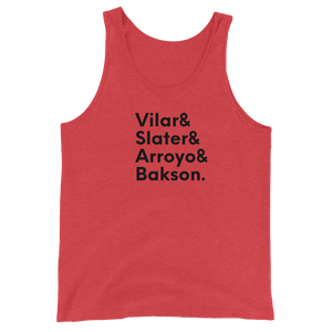 Unisex Tank Top - Vilar, Slater, Arroyo, Bakson.