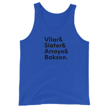 Load image into Gallery viewer, Unisex Tank Top - Vilar, Slater, Arroyo, Bakson.