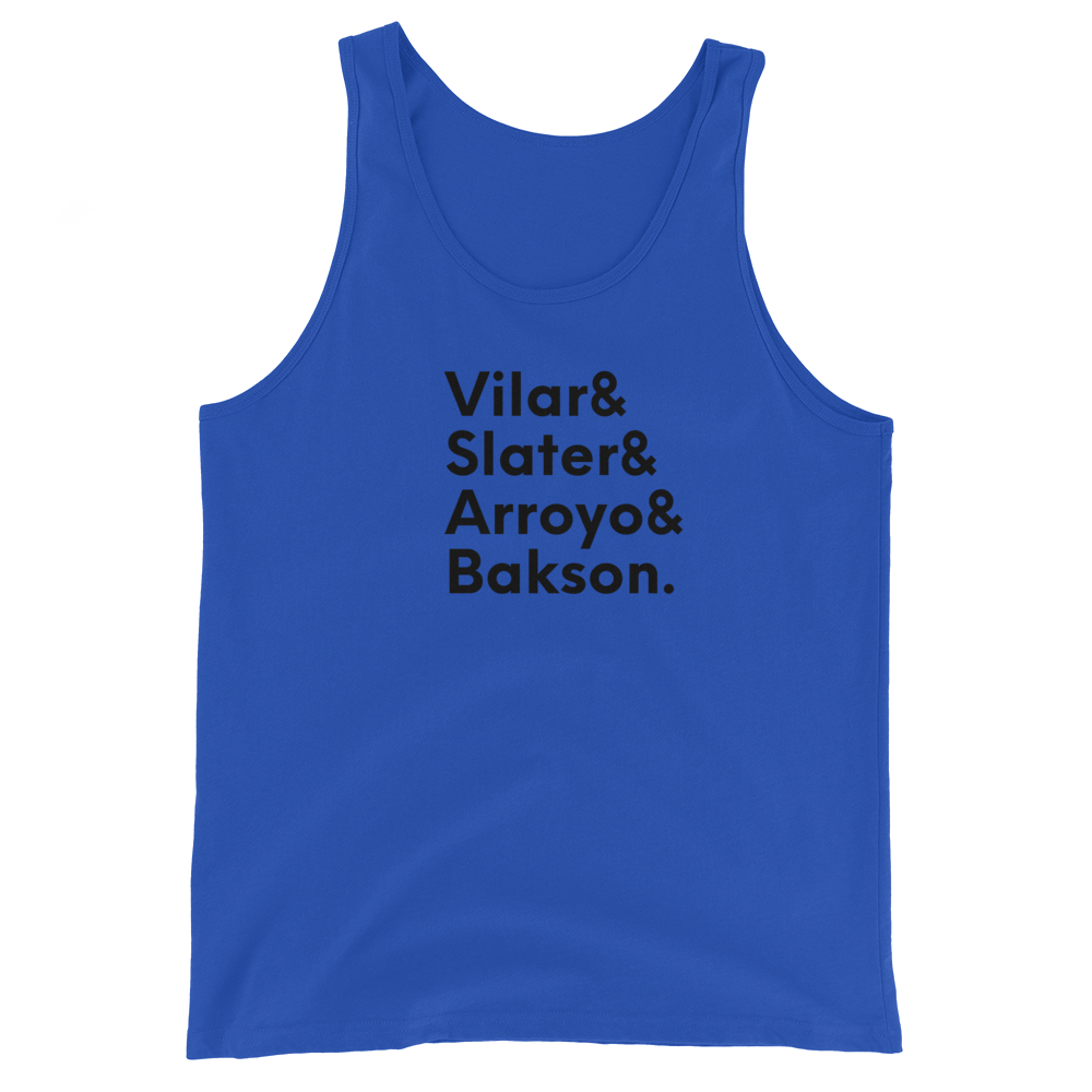 Unisex Tank Top - Vilar, Slater, Arroyo, Bakson.