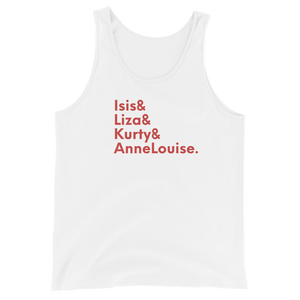 Unisex Tank Top - Isis, Liza, Kurty, AnneLouise.